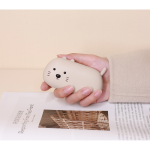 Techgear H-W-04AP 小猫喵 二合一暖手充電寶 (杏色)